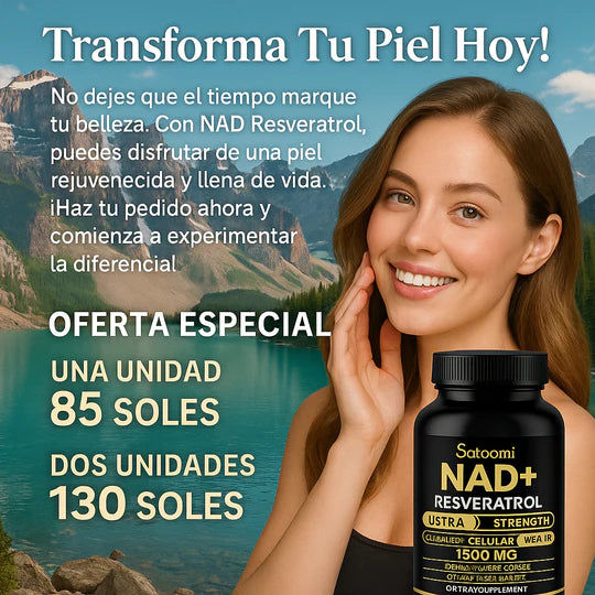 NAD + Resveratrol - La Fusión de Energía y Longevidad