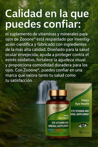 ZOOONE- ZUPLEMENTO DE VITAMINAS OCULARES